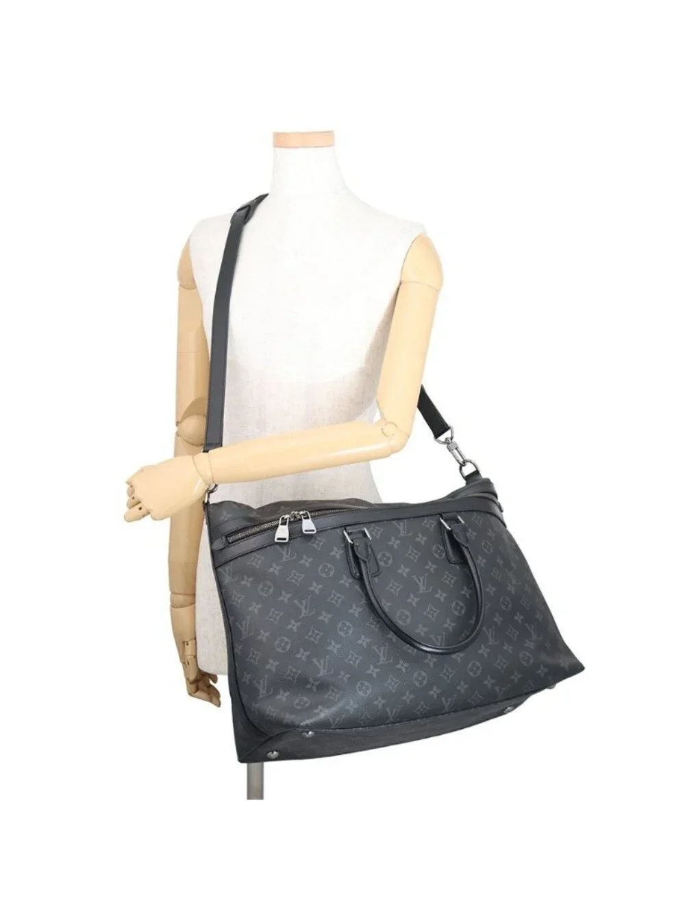 Louis Vuitton Tote Monogram Eclipse Apollo Oldy Black
